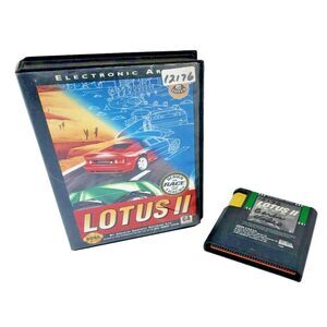 Lotus II RECS Sega Genesis 1993 Electronic Arts Racing Game with Case